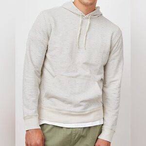 Rails Cream & Thin Black-Striped Hoodie Sweatshirt